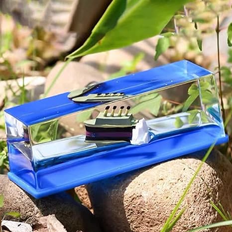 Cruise Ship Fluid Drift Bottle With Unsinkable Boat in a Box For Cars, Home And Office